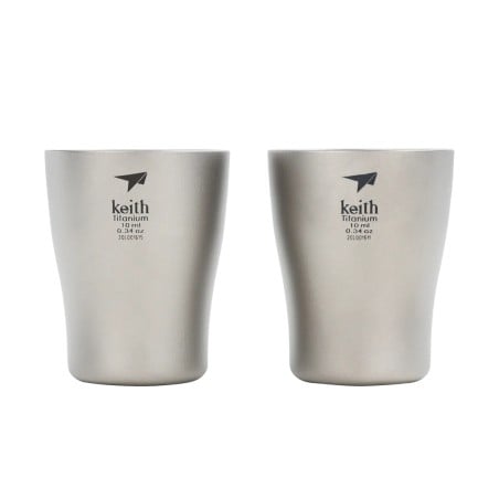 Keith Titanium Shot Glass 10 ml 2er Pack Ti9304 Titan Pinnchen