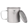 Keith Titanium 550ml Topf Ti3206 mit Deckel daneben