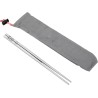Keith Titanium Solid Square Chopsticks mit Packsack