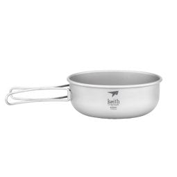 Keith Titanium Schüssel mit Griff 400 ml Ti5324
