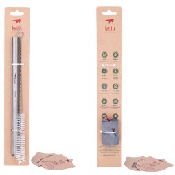 Verpackung und Zubehör vom Keith Titanium Straw Trinkhalm gerade Ti3702
