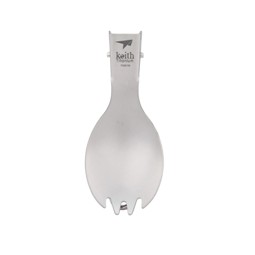 Keith Titanium Folding Spork eingeklappt Vorderseite