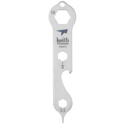 Keith Titanium Keychain Tool mit 5 Funktionen Ti1706 Frontansicht