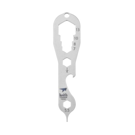 Vorderseite Keith Titanium Keychain Tool mit 8 Funktionen Ti1705