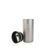 Snow Peak Titanium 350 Kanpai Bottle mit Deckel daneben