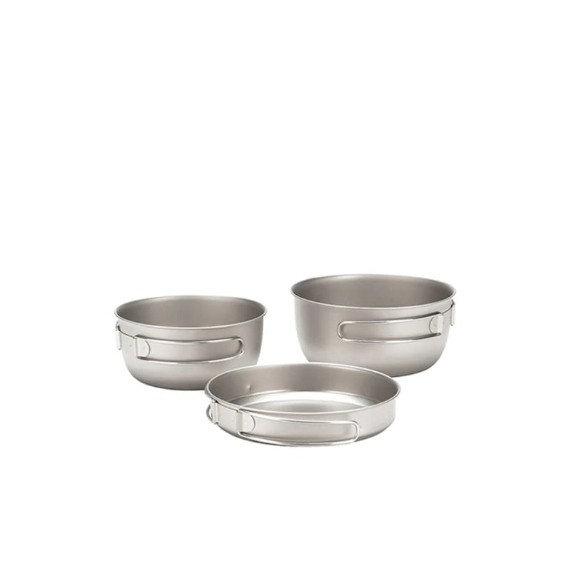Snow Peak Titanium 3-Piece Cookset Snow Peak Titanium 3-Piece Cookset