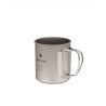 Snow Peak Ti-Single Wall 450 Mug Titantasse mit ausgeklappten Griffen
