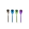 Snow Peak Spork Titan Eloxiert alle Farben nebeneinander