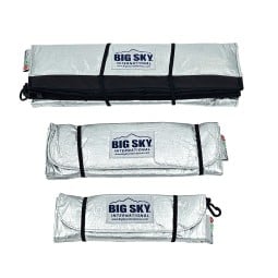 Big Sky International Insulite™ Pouch Isolierbeutel alle drei Packmaße im Vergleich