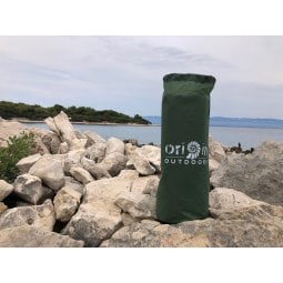 Origin Outdoors Tarp L verpackt im Einsatz
