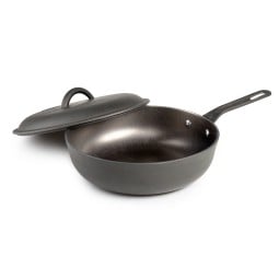 GSI Guidecast Deep Frypan mit Deckel daneben