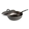 GSI Guidecast Deep Frypan mit Deckel daneben