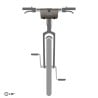 ORTLIEB Velo-Sling Lenkertasche Dark Sand am Fahrrad montiert