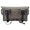 Rückseite ORTLIEB Velo-Sling Lenkertasche Dark Sand mit alternativen Befestigungsmöglichkeiten