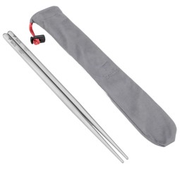 Keith Titanium Square Handle Chopsticks mit dazugehörigem Packsack