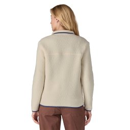 Rückseite Patagonia Retro Pile Fleece Jacket Damen Outdoor Bekleidung Natural