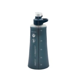 Rückseite Katadyn BeFree Wasserfilter AC 1L Schieferblau mit Skala
