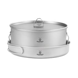 SilverAnt 3100ml Camping Pot and Pan Set