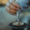 SilverAnt Titanium Spork als Kaffeelöffel im Einsatz