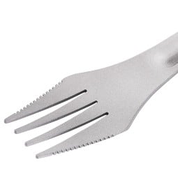 Detailansicht Gabelseite SilverAnt Titanium Spork