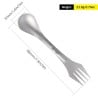 Maße SilverAnt Titanium Spork