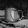 SilverAnt Titanium 350ml Cup with Lid mit Klappgriffen