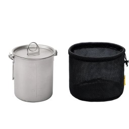 SilverAnt Titanium 750ml Pot mit Henkel mit Packsack