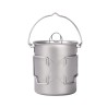 SilverAnt Titanium 750ml Pot mit Henkel mit Klappgriffen