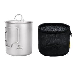 SilverAnt Titanium 500ml Cup with Lid mit Packsack