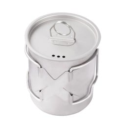 SilverAnt Titanium 500ml Cup with Lid mit Klappgriffen