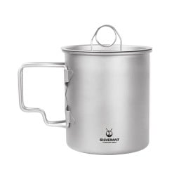 SilverAnt Titanium 500ml Cup with Lid