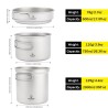 Maße SilverAnt 2250ml Titanium 3-Piece Camping Cookware