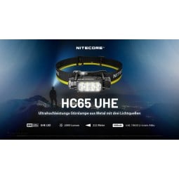 Nitecore HC65 UE Stirnlampe Key Features