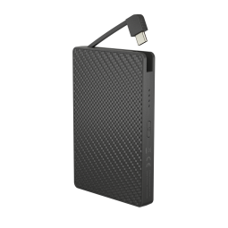 Ansicht ausgeklapptes USB Kabel der Nitecore Powerbank POCKET10000