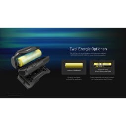Nitecore HA11 V2 Stirnlampe kann mit Batterien oder Akku betrieben werden