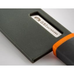 GSI Santoku 6" Chef Knife Küchenmesser Detailansicht Klinge in Hülle
