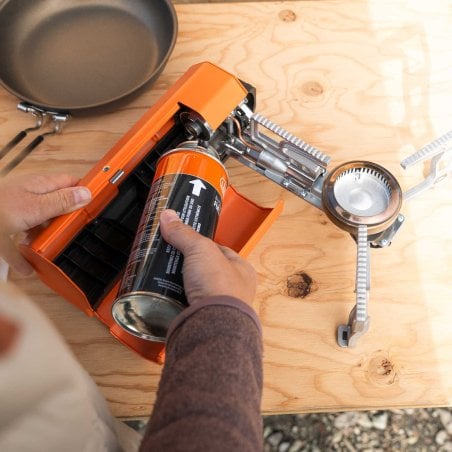 GSI Selkirk 270 Butane Stove Gaskocher mit einfacher Befestigung der Brennstoffkartuschen (nicht im Lieferumfang enthalten)