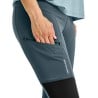 Ortovox Seceda Tights Damen Dark Arctic Grey mit Reißverschlusstasche