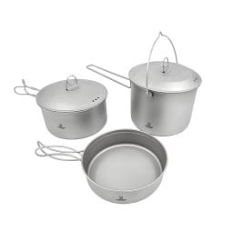 SilverAnt Titanium Trio Hanging Cookware Set