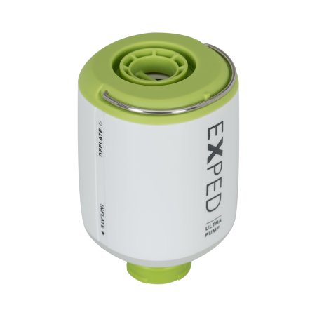 Exped Ultra Pump mit Kennzeichnung Inflate und Deflate