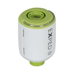 Exped Ultra Pump mit Kennzeichnung Inflate und Deflate