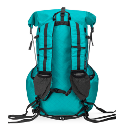 Liteway Gramless Rucksack Ecopak 35L Teal Rückansicht