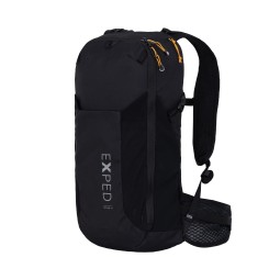 Exped Skyline 12 Tagesrucksack Black Helmhalterung vorne verstaut