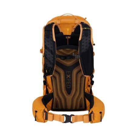 Rückseite Exped Skyline 30 Tagesrucksack Gold