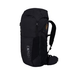 Exped Skyline 45 Rucksack Black mit Deckel ohne Helmhalterung