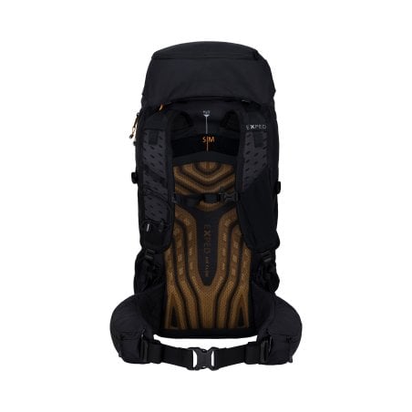 Exped Skyline 45 Rucksack Black Rückseite mit Deckel