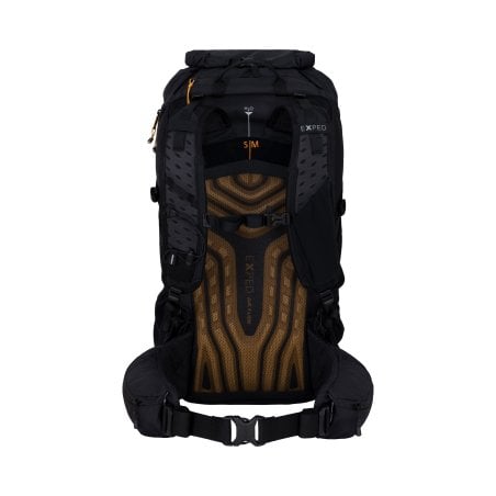 Rückseite Exped Skyline 45 Rucksack Black ohne Deckel