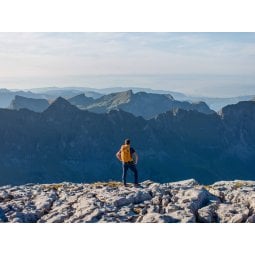 Exped Skyline 45 Rucksack in den Bergen im Einsatz