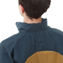 Montbell Thunder Pass Jacket Regenjacke Graphite Ocher mit einrollbarer Kapuze
