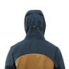 Montbell Thunder Pass Jacket Regenjacke Graphite Ocher mit dreifach verstellbarer Kapuze